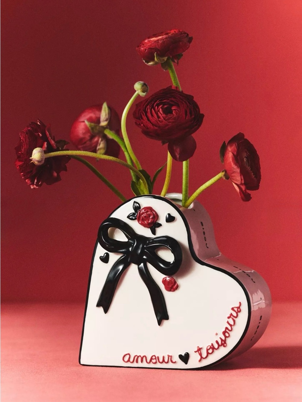 NEW Anthropologie Amour Ceramic Heart Vase ❤️